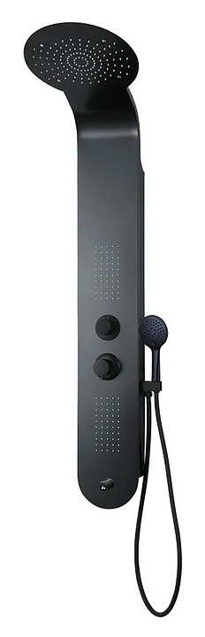 Панель душевая гидромассажная Taliente Amato TA-G-A03Bb+s с изливом, черный