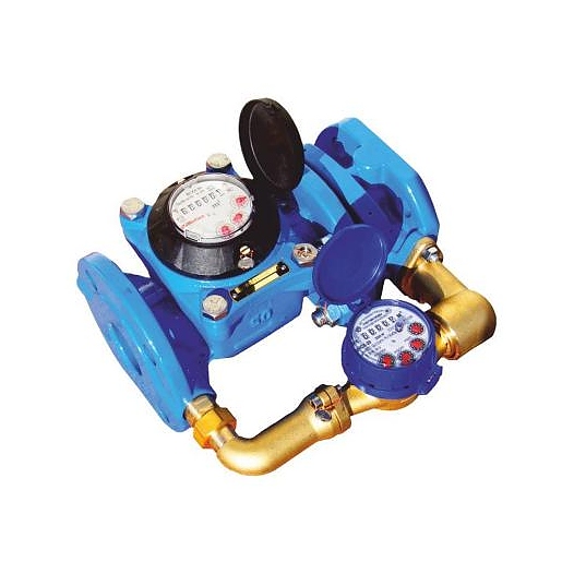 Счётчик х/в комбинированный (крыльчатый и турбинный) Ду 100/20 Ру16 Qn=230 м3/час 50С L=360мм фл IP54 ВСХНК Тепловодомер