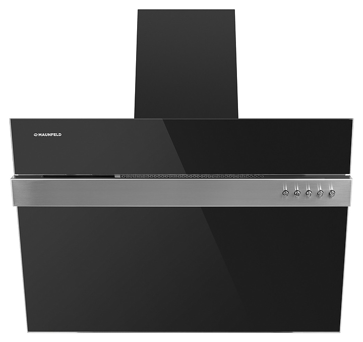 Вытяжка кухонная Maunfeld Bridge Line 50 черная / вставка сатин