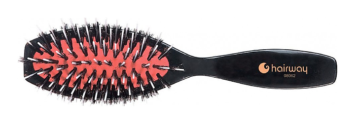 Щетка массажная Hairway Cherry 08062, комбинированная, 7 рядов