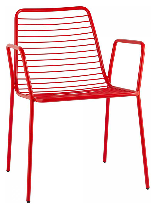 Стул Stool Group Дели с подлокотниками, красный