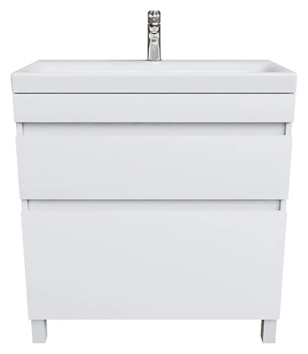 Тумба напольная с раковиной IDDIS Zodiac ZOD8CBFi95K 80 см, белая