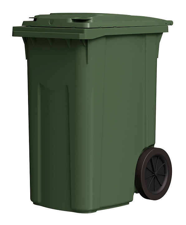 Контейнер для мусора iPlast 28.C82 360 л зеленый