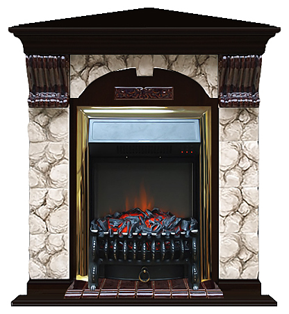 Камин Glenrich Арочный Fobos BR Карелия венге угловой