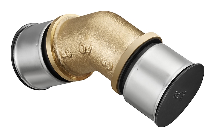 Пресс-угольник Oventrop Cofit P 1512949, 32 мм - 32 мм, 45°, бронза