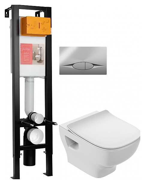 Унитаз подвесной с инсталляцией Jacob Delafon STRUKTURA E21754RU-00