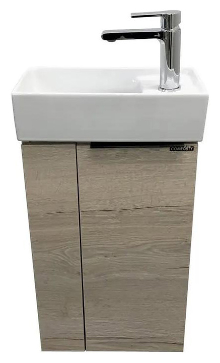 Тумба с раковиной Comforty Асти-40 дуб дымчатый