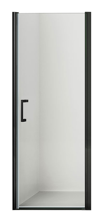Дверь душевая Vincea Orta VPP-1O800CLB 80х190 см с прозрачным стеклом, распашная, черный