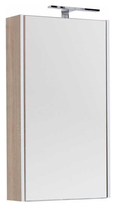 Шкаф зеркальный Aquanet Августа 58 дуб сонома