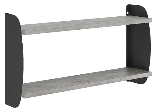 Полка КОБОР S2-80/20 black/chicago