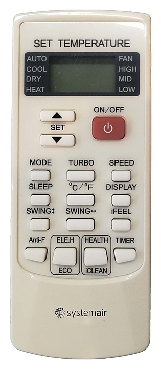 Инфракрасный пульт управления для блока SYS KZ-02 или SYS KZ-03 Systemair SYS IR-01