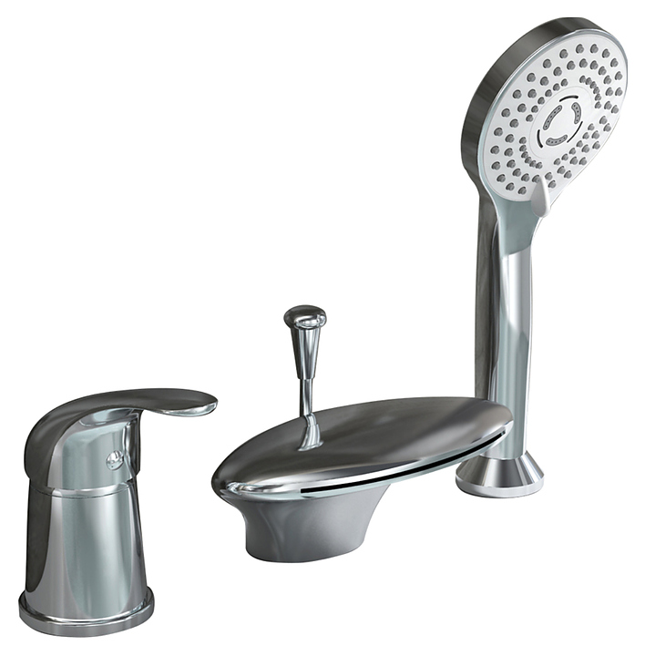 Смеситель для ванны и душа ORANGE Iris M41-333cr