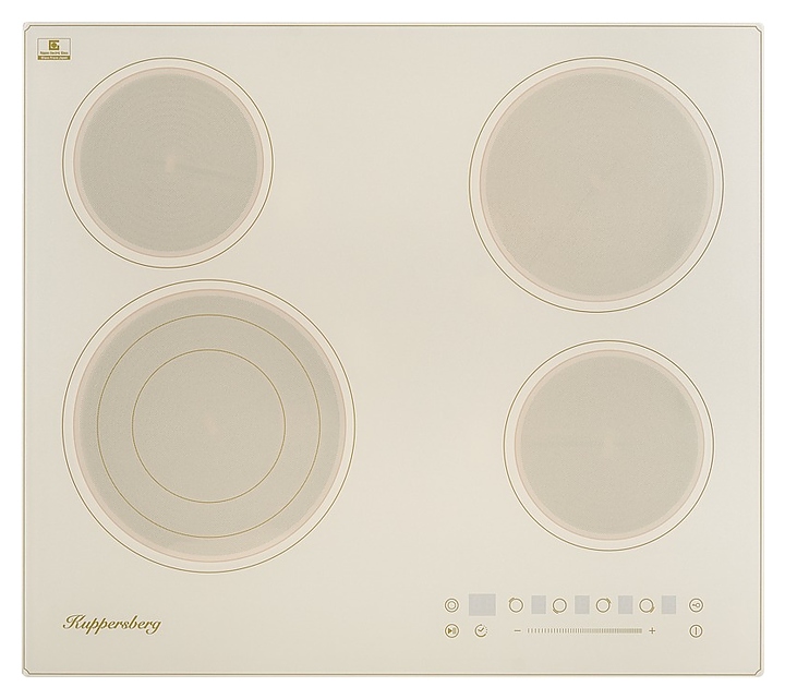 Варочная панель Kuppersberg ECS 603 C электрическая, бежевая с прямой кромкой