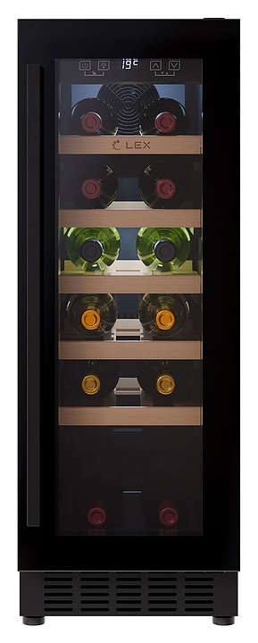 Винный шкаф Lex LWD3020BL черный