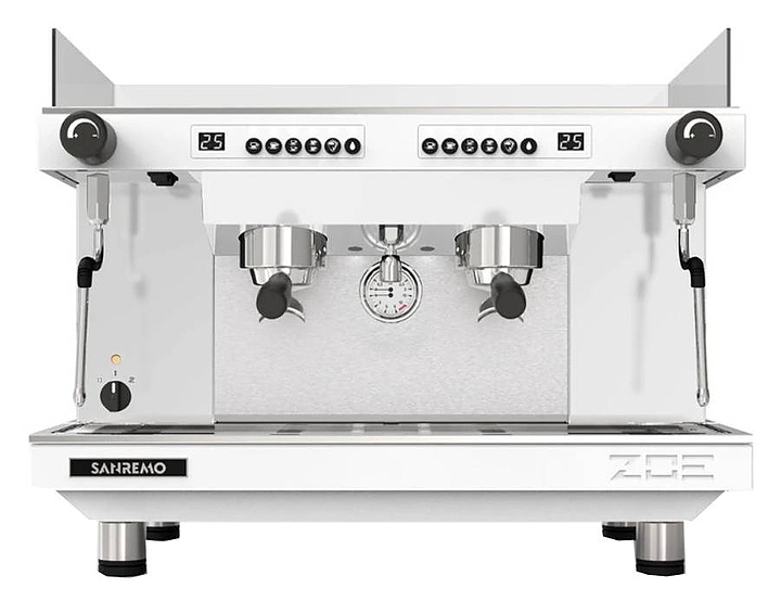 Кофемашина Sanremo Zoe Competition SED 2 высокие гр. автомат, белая