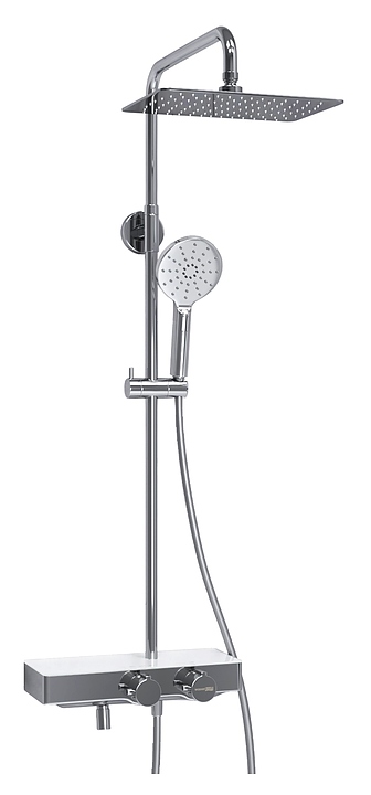 Душевая система с термостатическим смесителем Wasserkraft A113.069.127.CH Thermo хром
