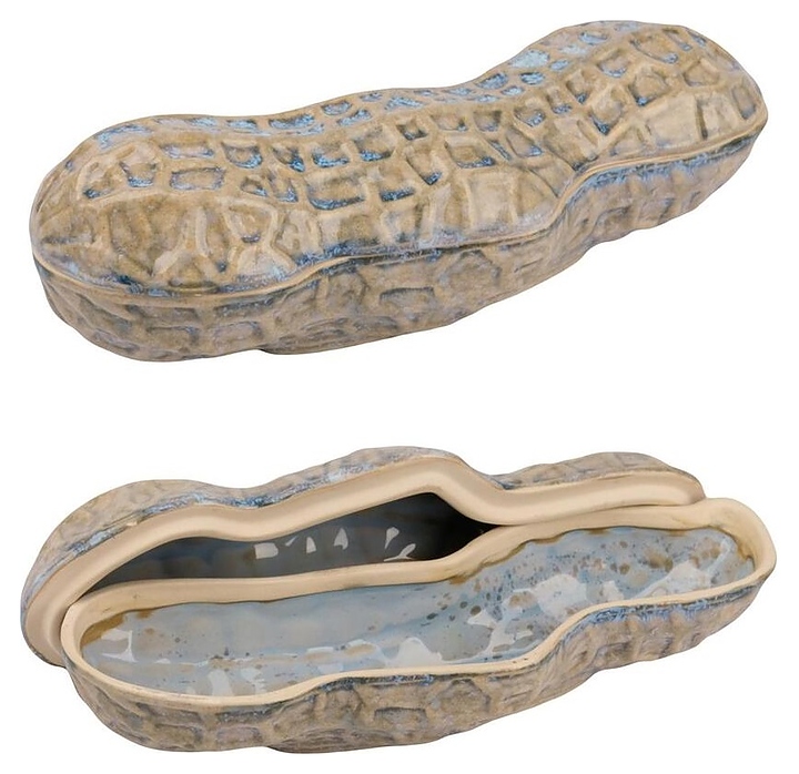 Блюдо сервировочное P.L. Proff Cuisine Groundnut Northern Blue Frutti di Mare B240020623-J 195 мл 22,7х6,5 см h=7,5/4,2 см с крышкой (керамика)