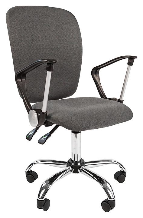 Кресло офисное Chairman 9801 CHROME, серое