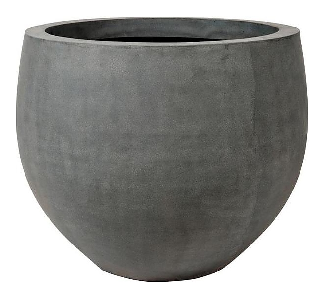 Кашпо Pottery Pots Jumbo orb (87х73 см) серое матовое
