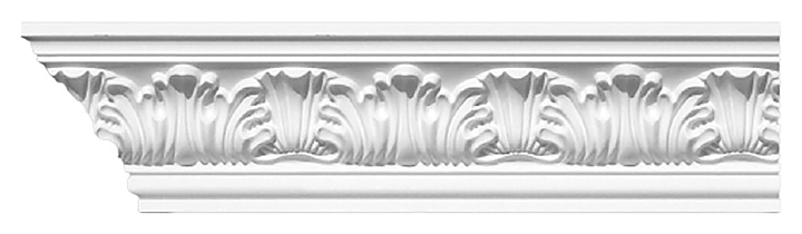 Плинтус потолочный с рисунком Decomaster 95018 (65x68x2400 мм)