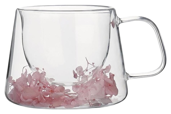 Чашка кофейная P.L. Barbossa S0686 Petals 200 мл d=10/8,1 см h=7,5 см (термостекло)