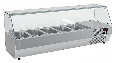 Витрина холодильная Carboma IKI A30 SM 1,2-G (5 GN1/4) с колпаком