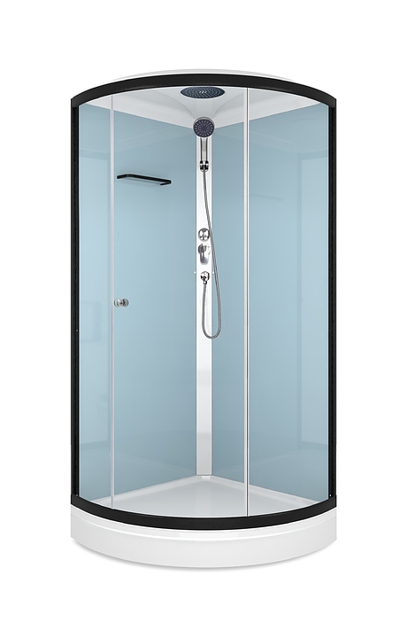 Душевая кабина Domani-Spa Simple 99 DS01Sm99LDbCl00 90х90 см