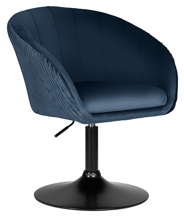 Кресло обеденное DOBRIN 8600-LM EDISON BLACK (синее)