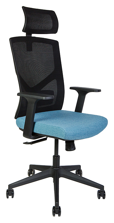 Кресло NORDEN Денвер черный+синий