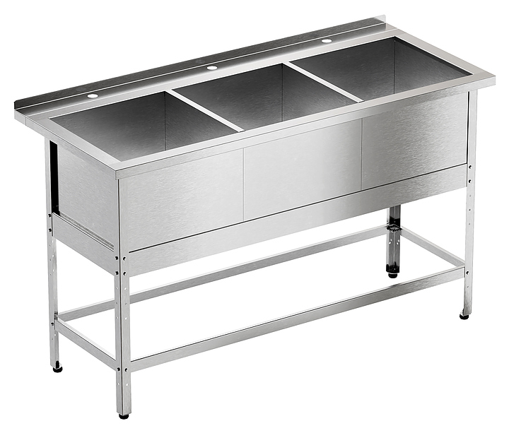 Ванна моечная Мебель Фронт Профи ВМБ 1600/603 с бортом