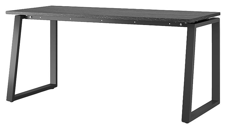 Стол офисный КОБОР TS1-80/80 black/glazed