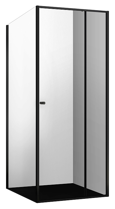 Уголок душевой Wasserkraft Dill 61S19 100х100 см, профиль черный матовый