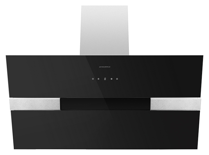 Вытяжка кухонная Maunfeld Mersey 90 черная / вставка сатин