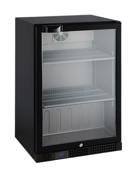 Шкаф холодильный TEFCOLD DB127H 138 л 600х520х870 мм (со стеклом, барный) черный