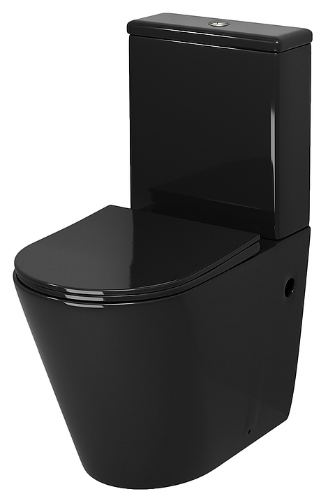 Унитаз напольный с крышкой-сиденьем Grossman Color GR-4480BS черный