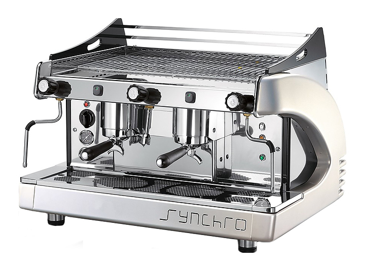 Кофемашина Royal Synchro 2GR Semiautomatic Boiler 14LT красная