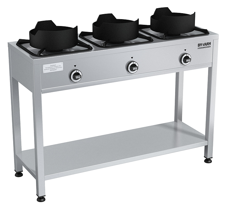 Плита газовая Вулкан KSB03 8157 WOK