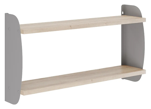 Полка КОБОР S2-80/20 aluminum/natural