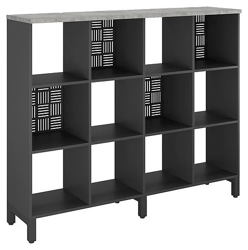 Стеллажная система КОБОР SQ-3Х4 black/chicago