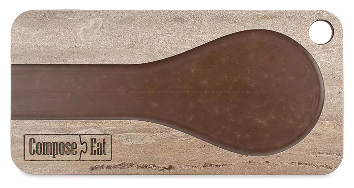 Подставка кухонная для ложки ComposeEat PDS10406KL6 20х10 см травертин капучино