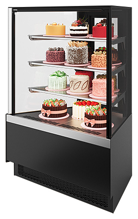 Витрина кондитерская Chilz VETE KUB LUX AN черный