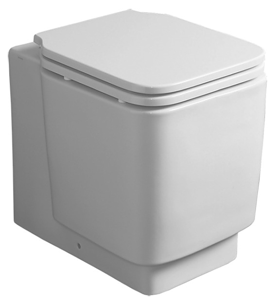 Унитаз напольный приставной без бачка SIMAS Flow FL61bi белый