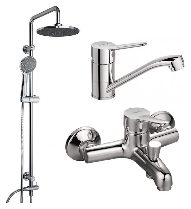 Комплект душевой Dorff Norma D4092030 хром