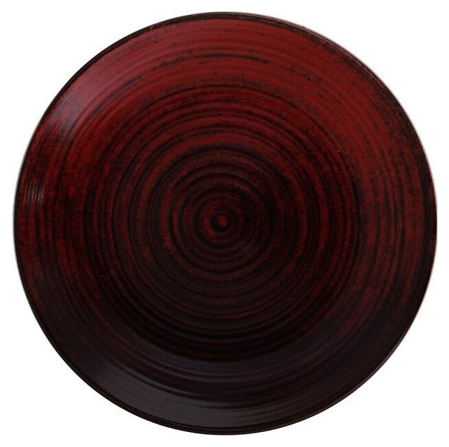 Тарелка мелкая Porland Lykke 187631 300 мм красная без борта