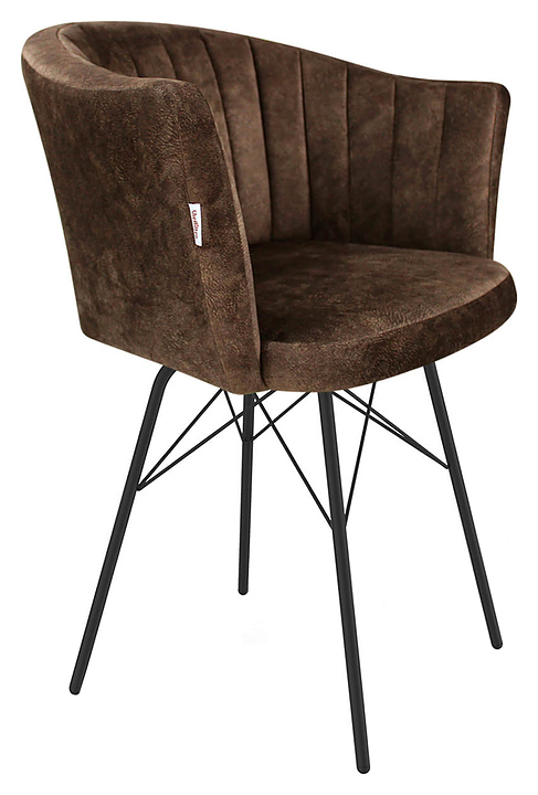 Стул Sheffilton SHT-ST42-1/S64 кофейный трюфель / черный муар