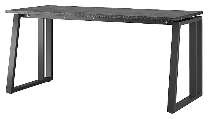 Стол офисный КОБОР TS2-80/80 black/glazed