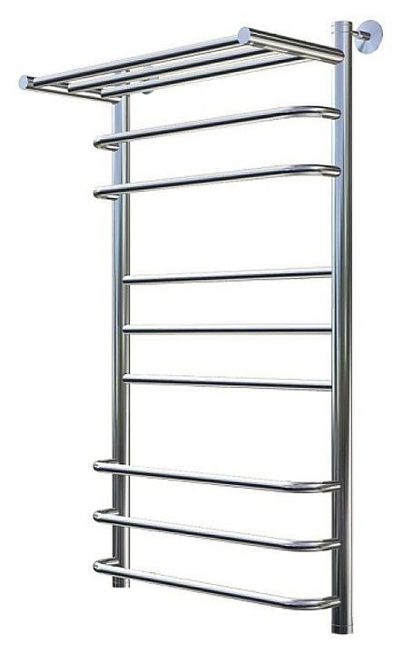 Полотенцесушитель водяной с полочкой Тругор Идеал комби НК 3 П 100х60 см (без углов), хром