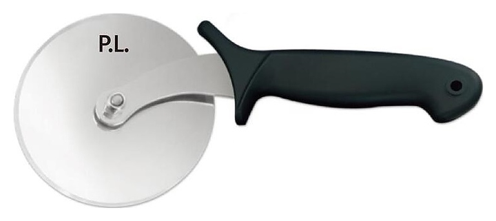 Нож роликовый для пиццы P.L. Proff Cuisine 81222418 d=10 см l=25 см (нерж. сталь) с черной рукояткой (пластик)