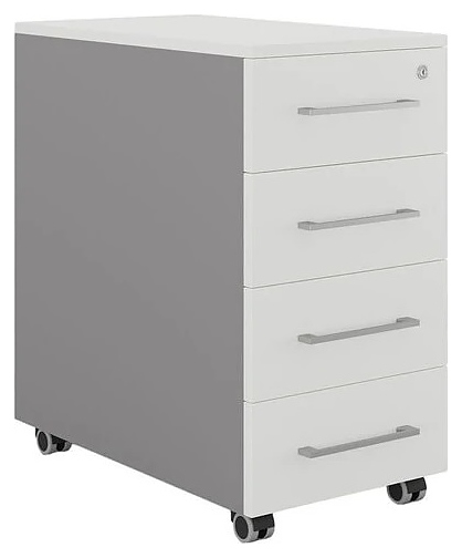 Тумба мобильная КОБОР TМ4-40/80 aluminum/premium