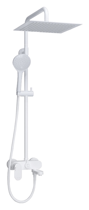 Душевая система со смесителем Wasserkraft A185.163.155.WM белый soft-touch